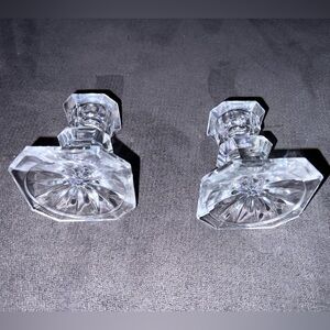 Crystal candlestick holders